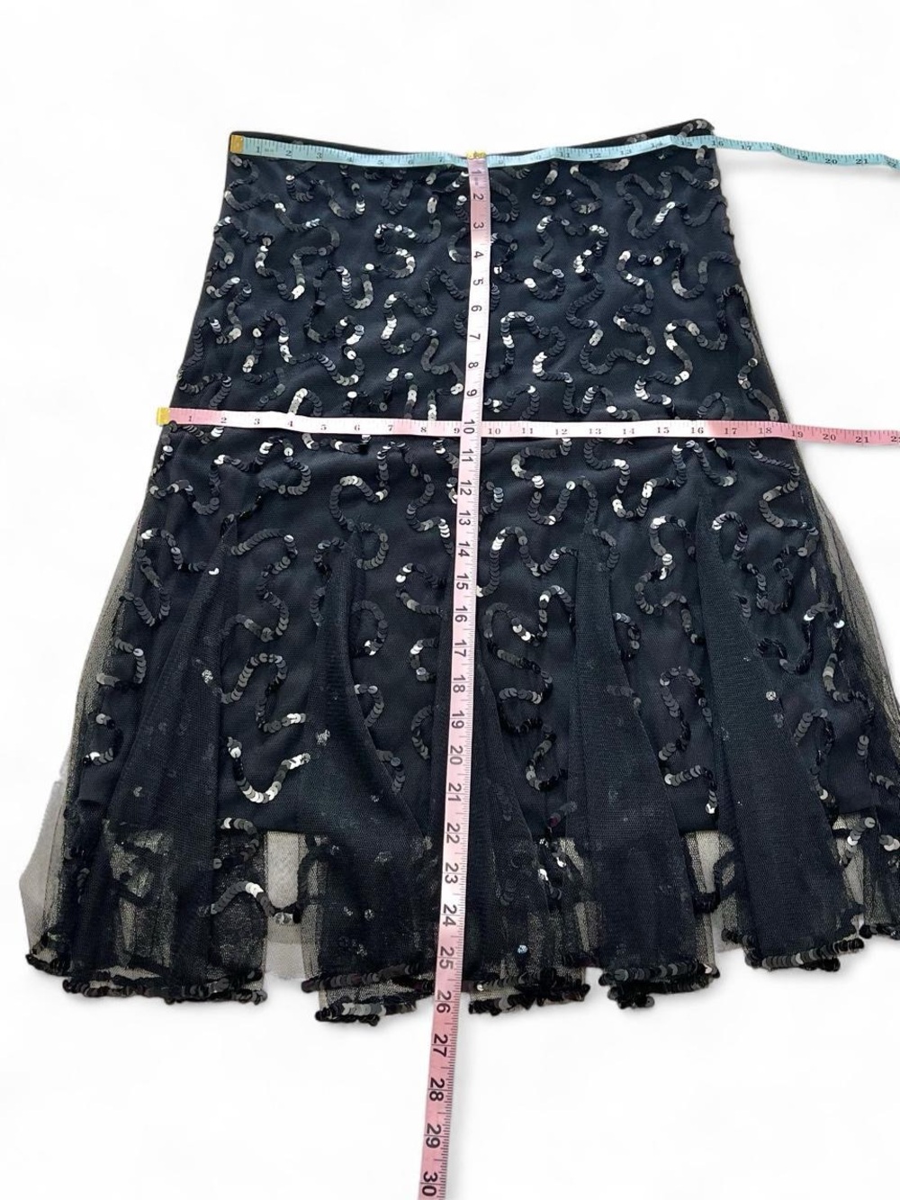 Black Beaded Two-Piece Evening Dress - Women's Formal Set - Picture 7 of 8